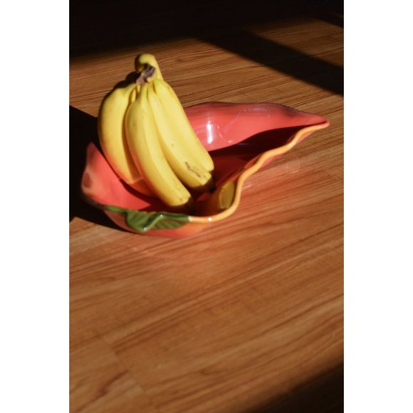 Large Ceramic Hand Painted Chili Pepper Bowl - Picture 2 of 3